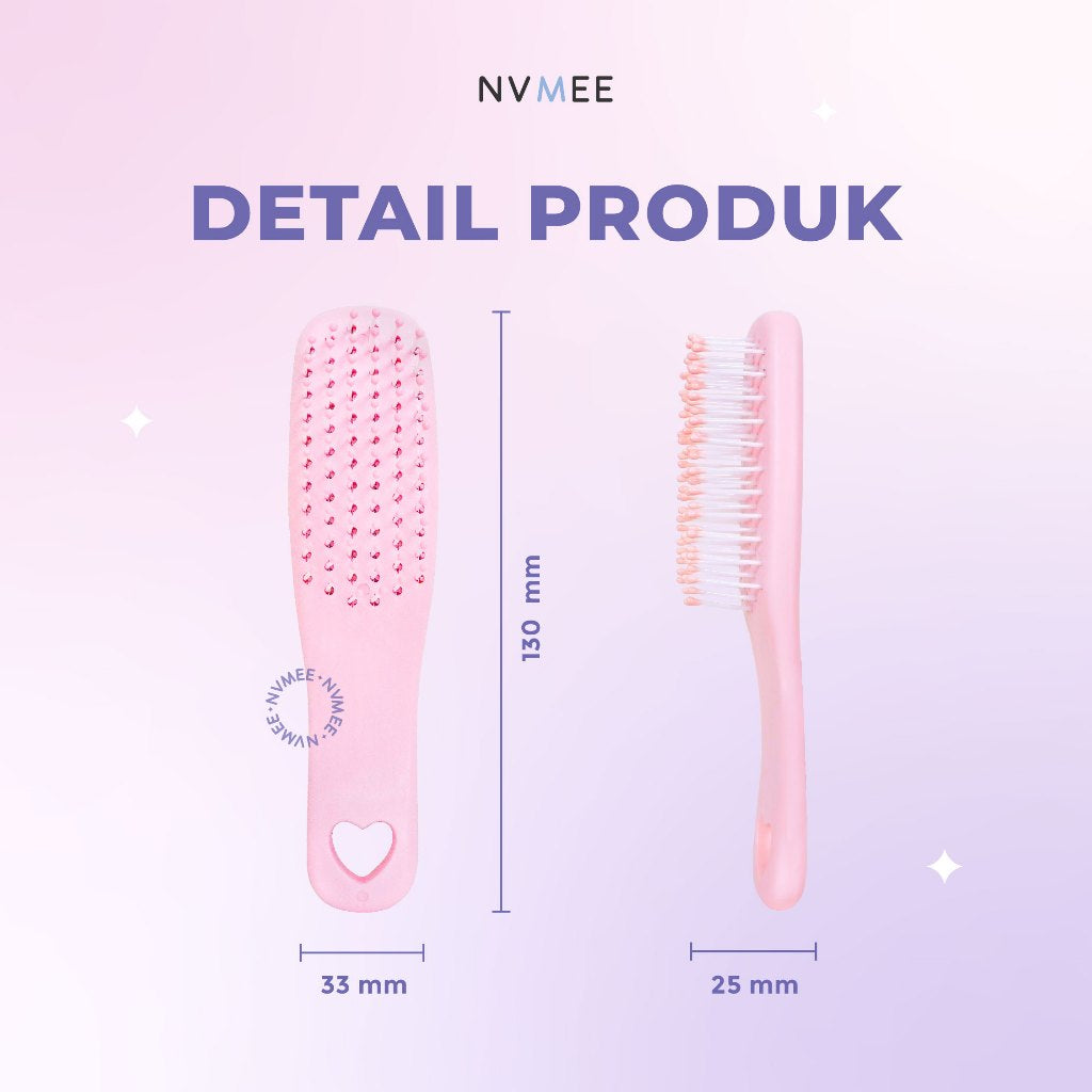 She Wears Sugar x NVMEE -- Freebies Hair Comb Mini Size Sisir Mini Travel Size