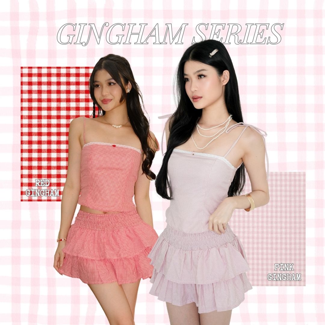 Shewearssugar SUMMER FLING SKORT | Skort Wanita | Outfit Korea | Bawahan Wanita | Ruffle Skort | Coquette