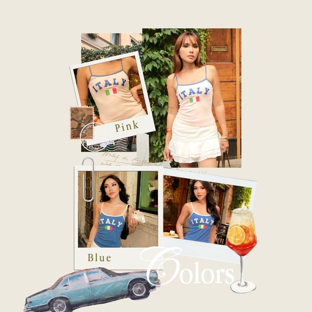 Shewearssugar - Italian Tank | Tank Top Wanita | Atasan Wanita | Coquette