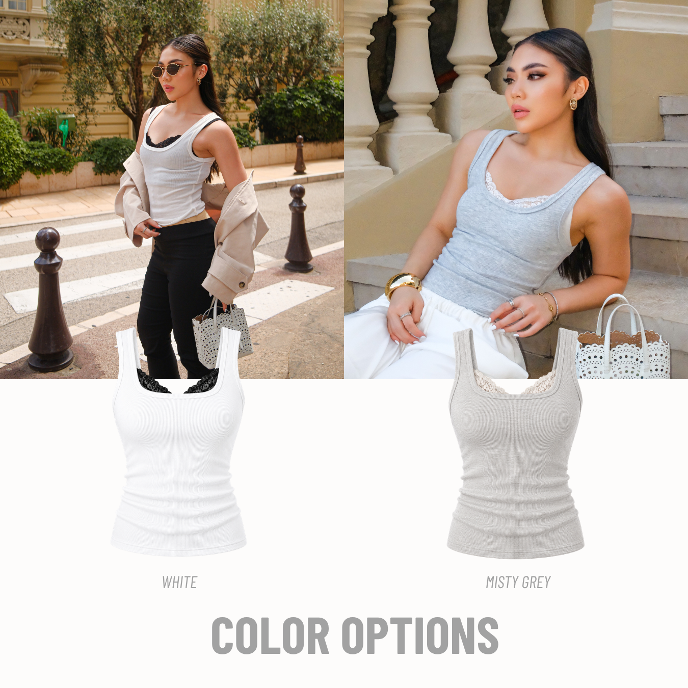 She Wears Sugar – Race Day Tank | Tank Top Wanita Set Inner Lace Tank Top Wanita Atasan Cewe Korean Style Fit Body Y2K Top Outfit