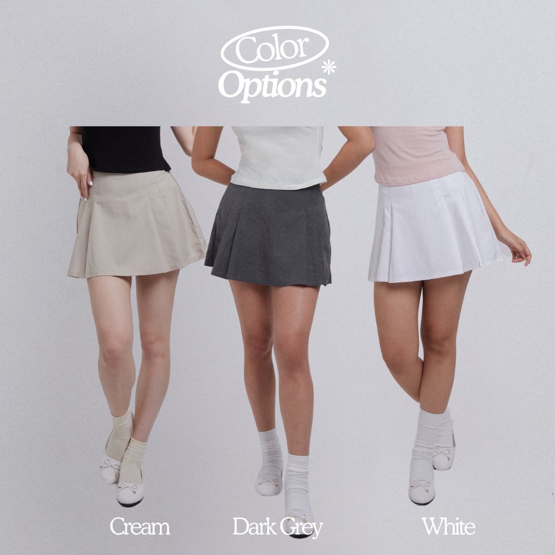 Purr Pleated Skort