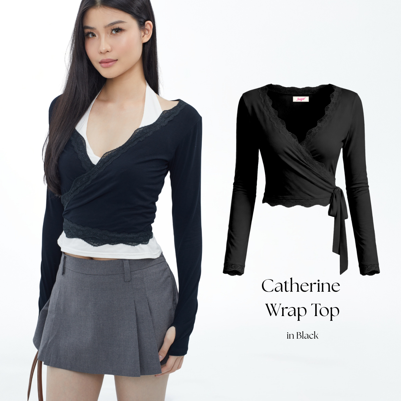 Catherine Wrap Top