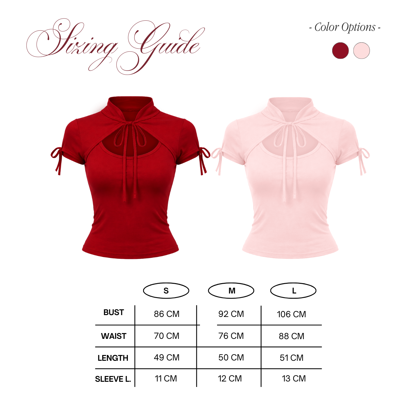 She Wears Sugar – Rich Baby Top | Wanita Spandex Cotton Fitted Short Sleeve Ribbon Front