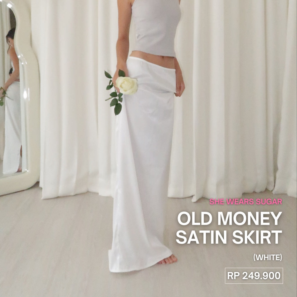 Shewearssugar Old Money Satin Maxi Skirt