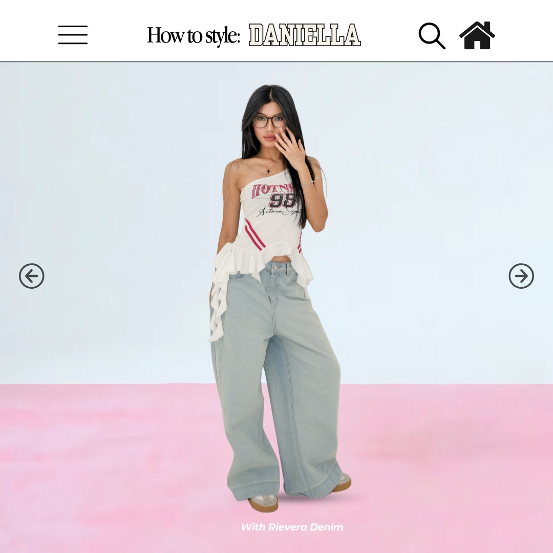 SHEWEARSSUGAR X VARREL RIEVERA — Daniella Top | Atasan Baju Wanita Kekinian Casual