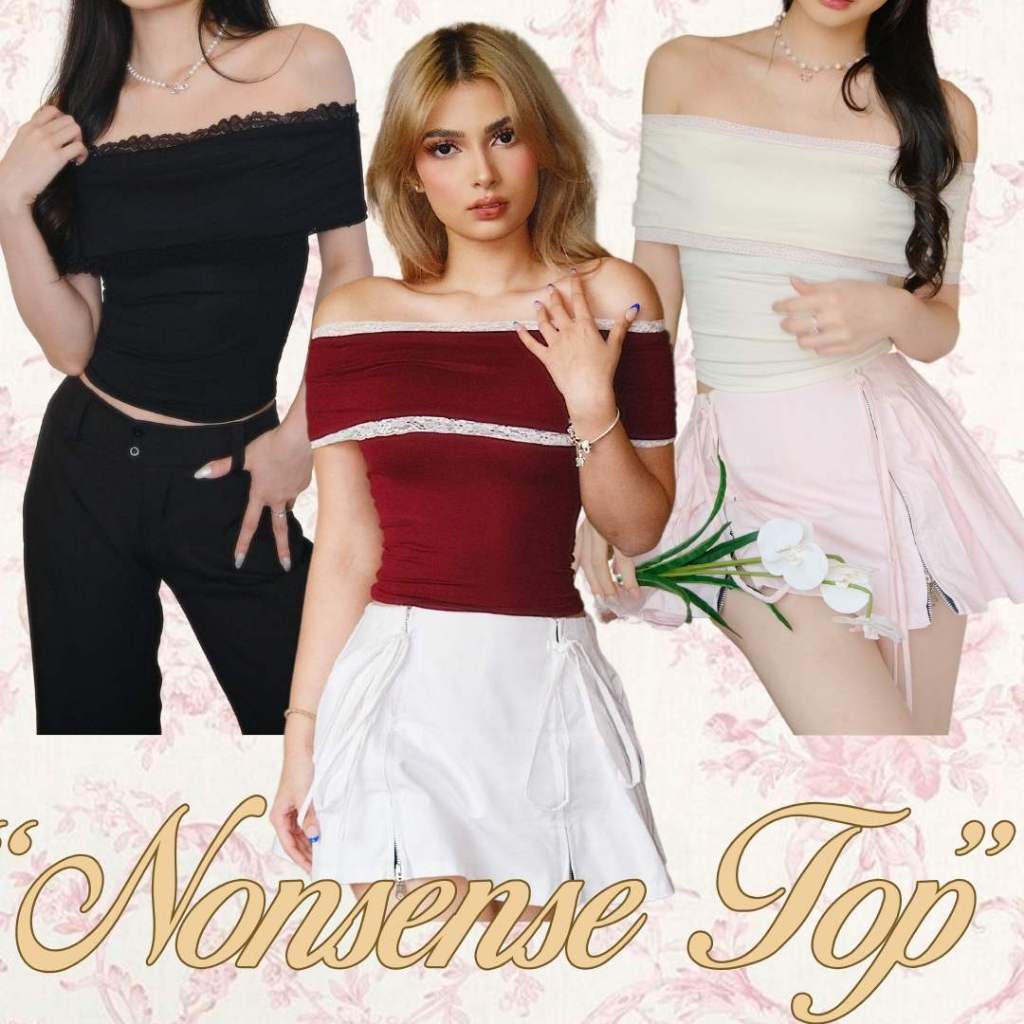 SHEWEARSSUGAR x SHAGUFFTA - Nonsense Top | Atasan Wanita | Outfit Korea