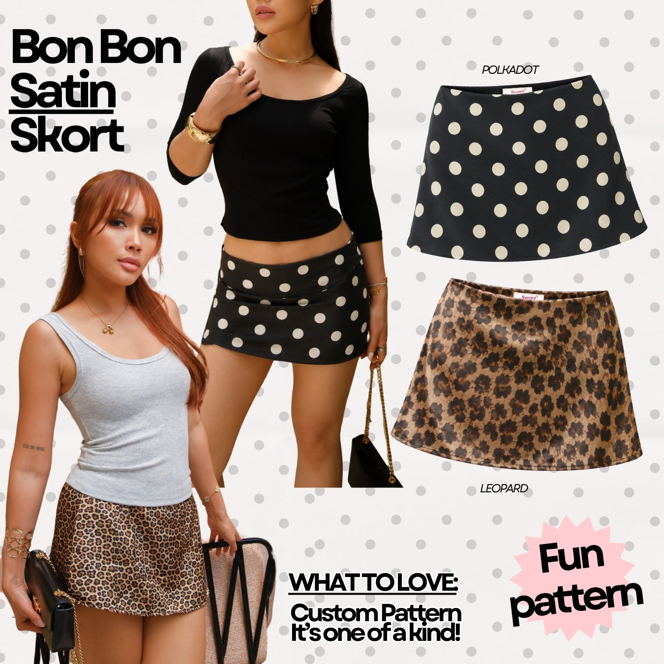 She Wears Sugar – Bon Bon Skort | Rok Celana Wanita Skort Wanita Low Waist Korean Style Bawahan Wanita Outfit