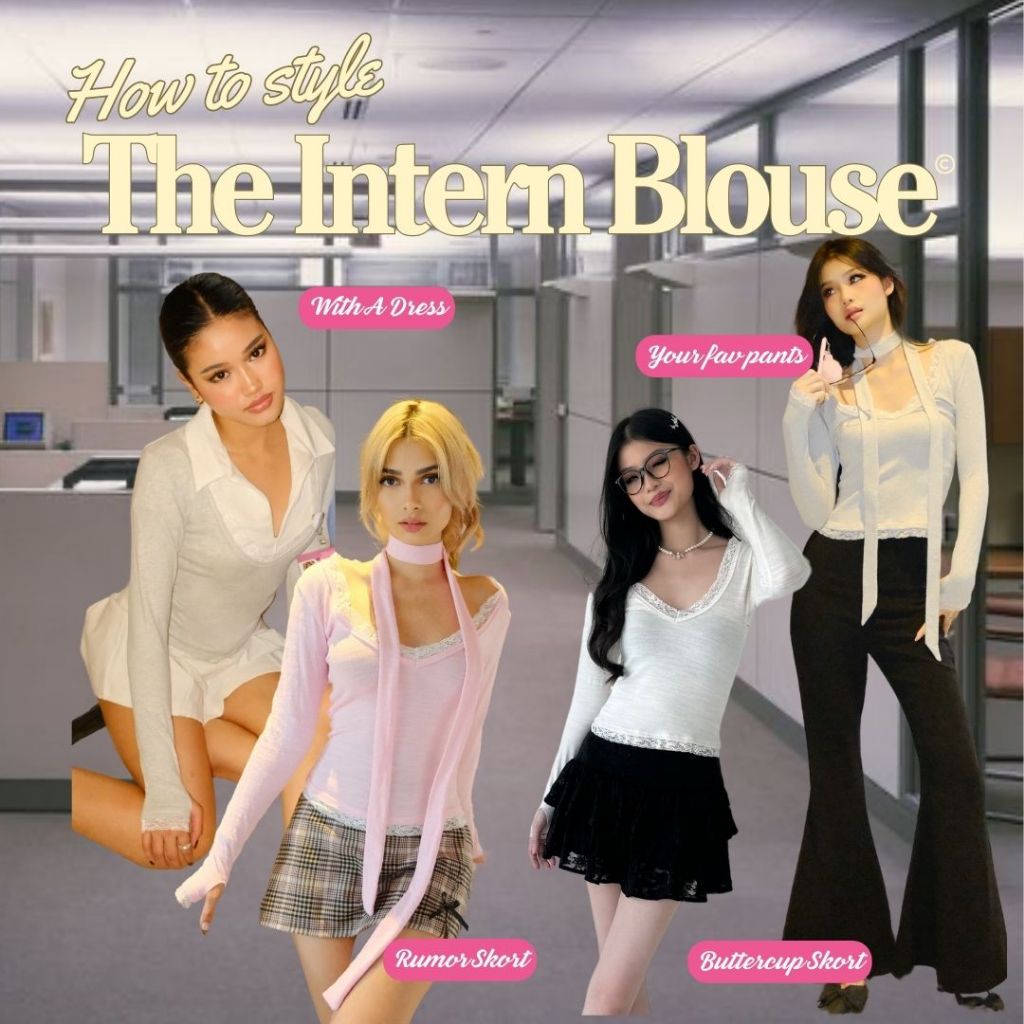 She Wears Sugar -- The Intern Blouse | Blus Korea | Sweater Wanita | Atasan Wanita