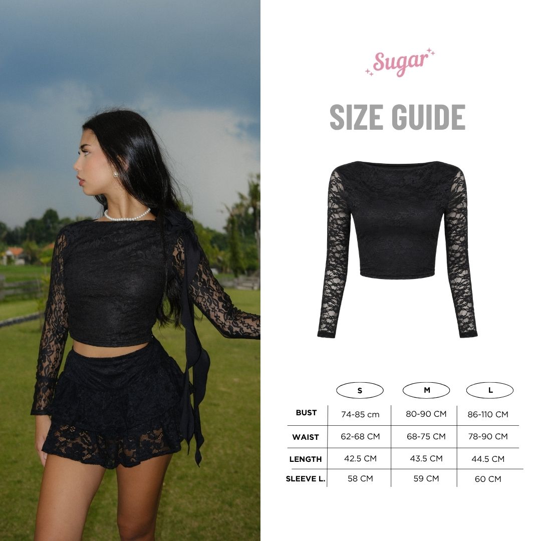 She Wears Sugar – Alma Top | Atasan Wanita Summer Bali Outfit Korean Style Coquette Resort Wear