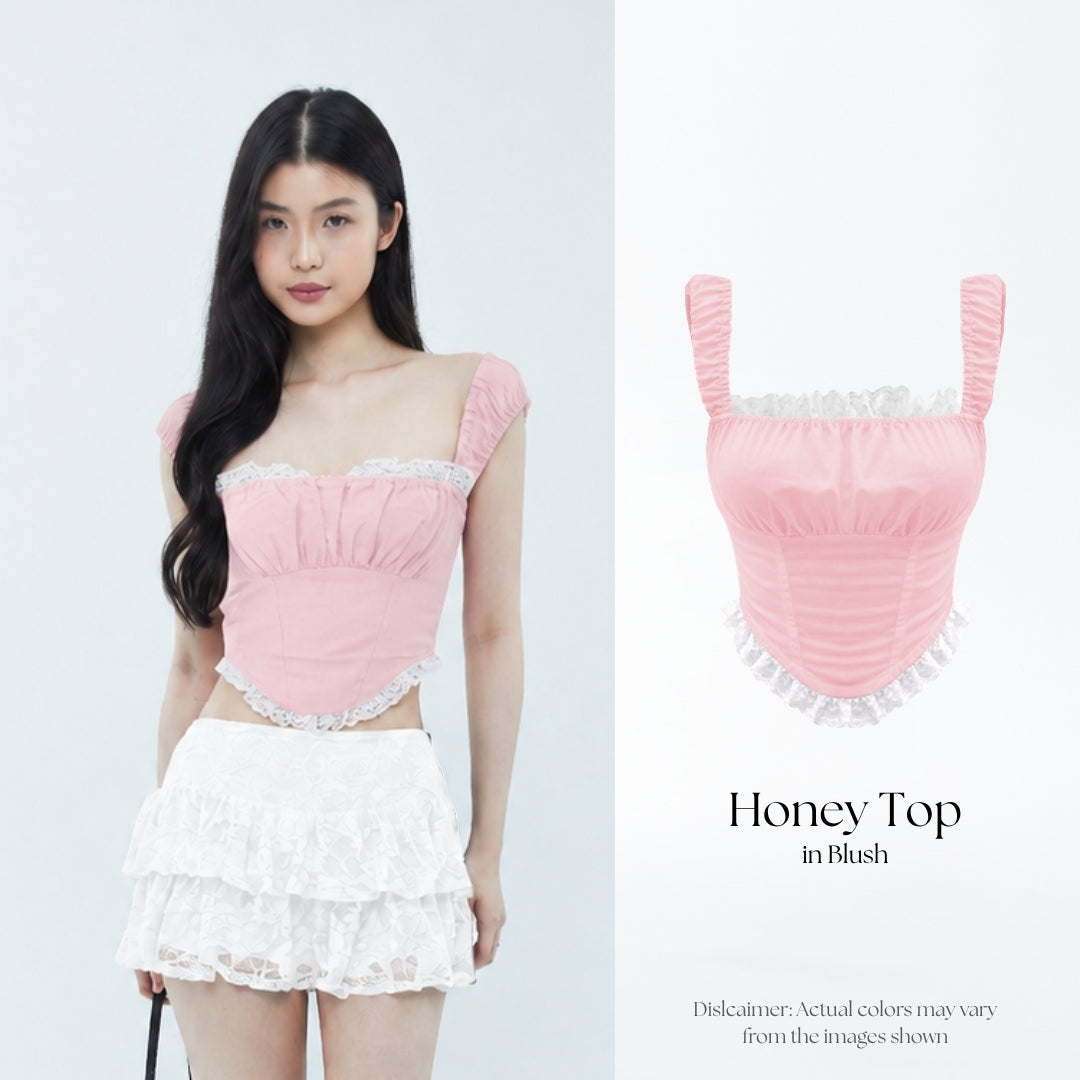 She Wears Sugar – Honey Top | Atasan Wanita Baju Atasan Wanita Terbaru Atasan Cewe Outfit Summer Bali Body Y2K Top
