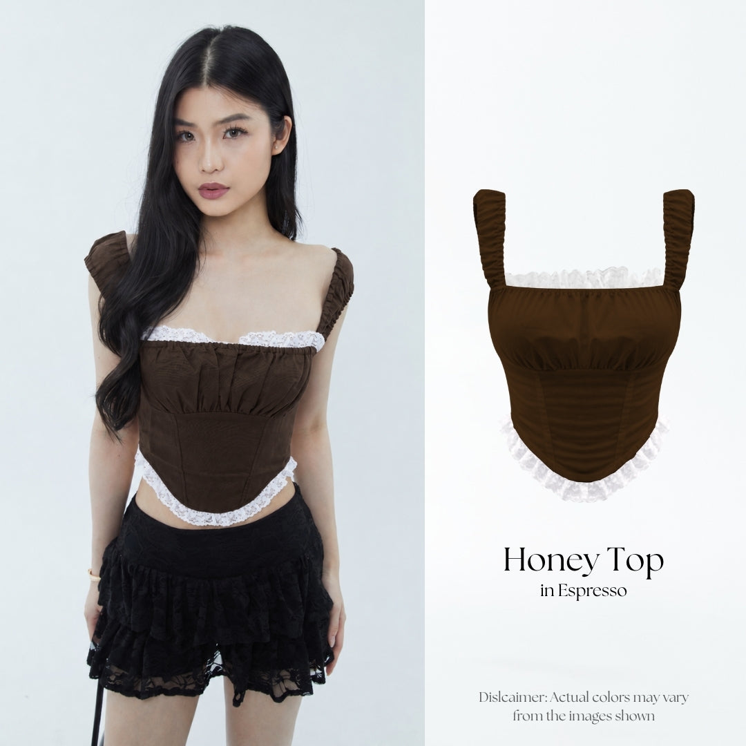 She Wears Sugar – Honey Top | Atasan Wanita Baju Atasan Wanita Terbaru Atasan Cewe Outfit Summer Bali Body Y2K Top