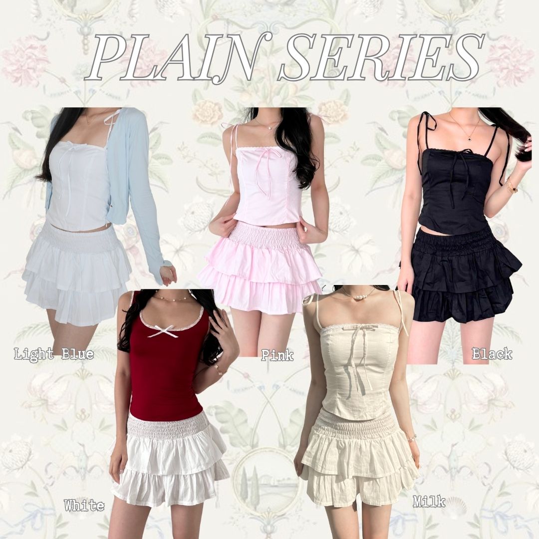 Shewearssugar SUMMER FLING SKORT | Skort Wanita | Outfit Korea | Bawahan Wanita | Ruffle Skort | Coquette