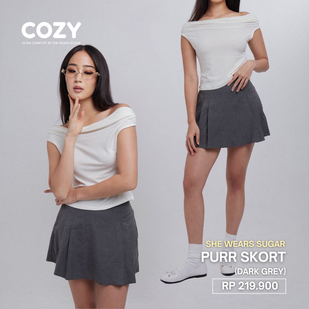 Purr Pleated Skort