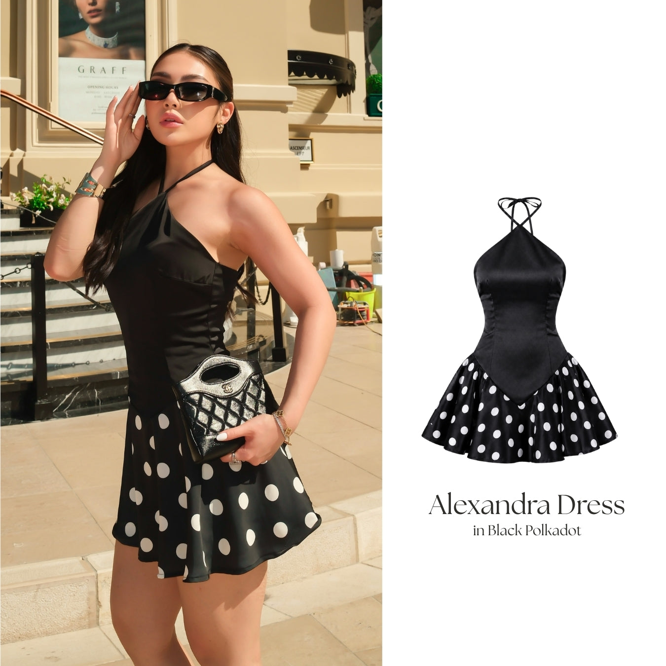 She Wears Sugar – Alexa Mini Dress | Mini Dress Wanita Halter Neck Dress Party Dress Dres Korea Coquette Outfit Fit Body