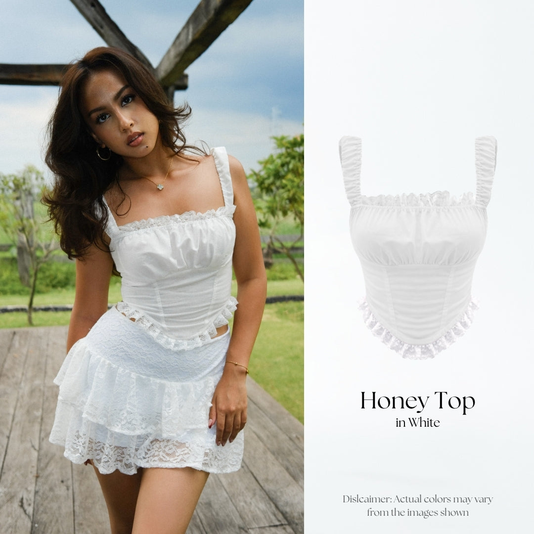 She Wears Sugar – Honey Top | Atasan Wanita Baju Atasan Wanita Terbaru Atasan Cewe Outfit Summer Bali Body Y2K Top
