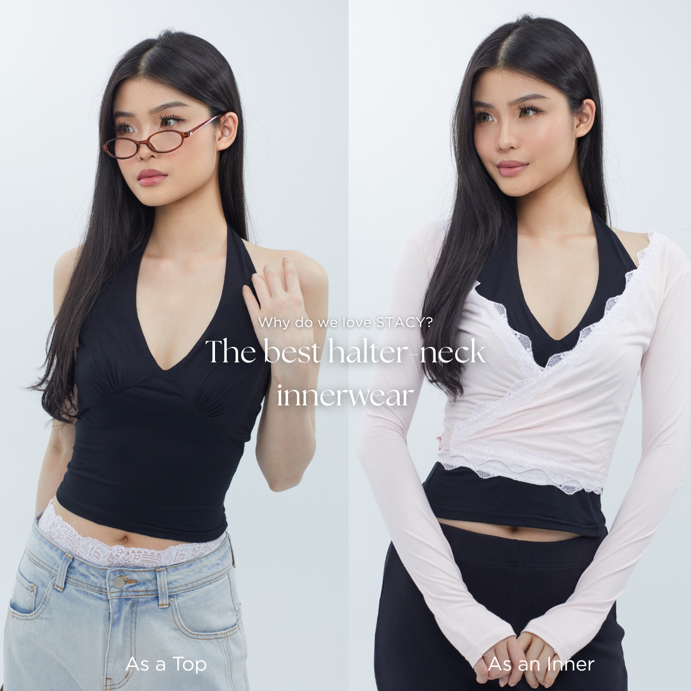 She Wears Sugar – Stacy Top | Tank Top Wanita Halter Neck Top Baju Atasan Wanita Terbaru Atasan Cewe Korean Style Fit Body