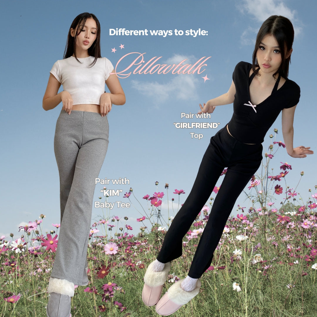 SHEWEARSSUGAR | Pillowtalk Pants | Celana Panjang Wanita | Bawahan Wanita | Flare Pants | Celana Tidur Wanita | Celana Santai | Celana Casual Wanita