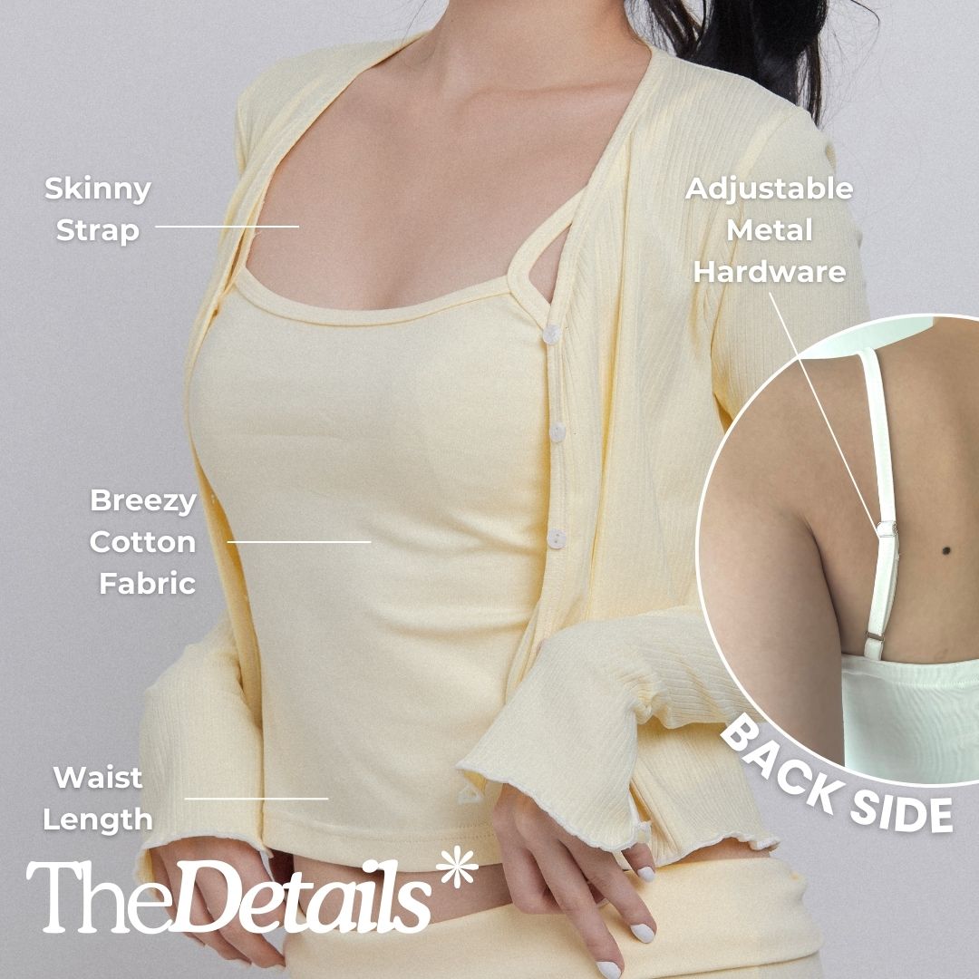 SHEWEARSSUGAR - COZY Cuddle Classic Tank | Tank Top Wanita | Atasan Wanita | Top Wanita