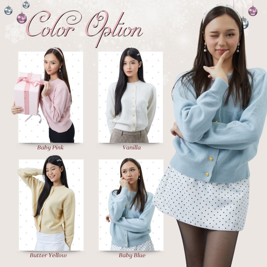 Shewearssugar - Fuzzy Cardigan | Outer Wanita | Bulu | Lucu | Lengan Panjang