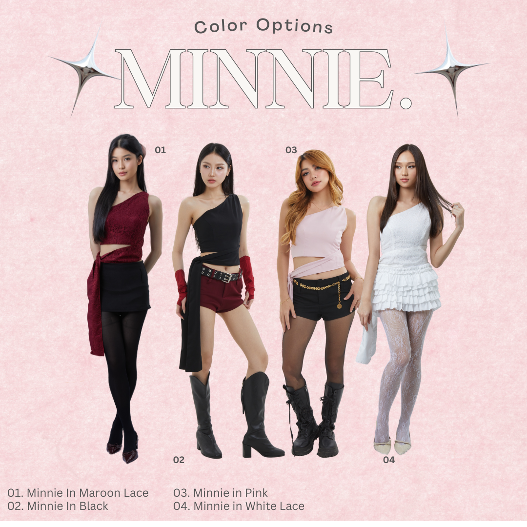 Shewearssugar -- Minnie Top | Atasan Wanita Stylish | Blackpink Konser Outfit