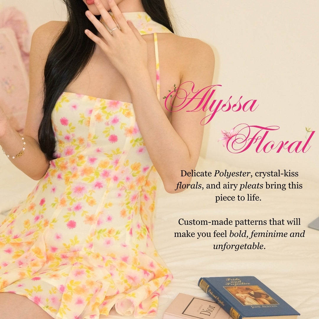 Shewearssugar -- Alyssa Dress | Halter Neckline | Scarf | Summer | Bali