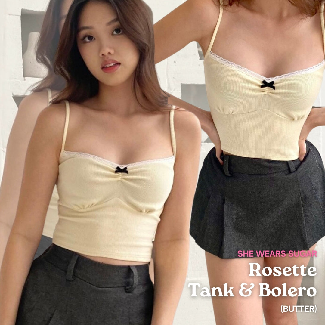 SHEWEARSSUGAR  -- Rosette Top | Atasan Wanita | Top Wanita Renda | Top Pita | Beach Wear