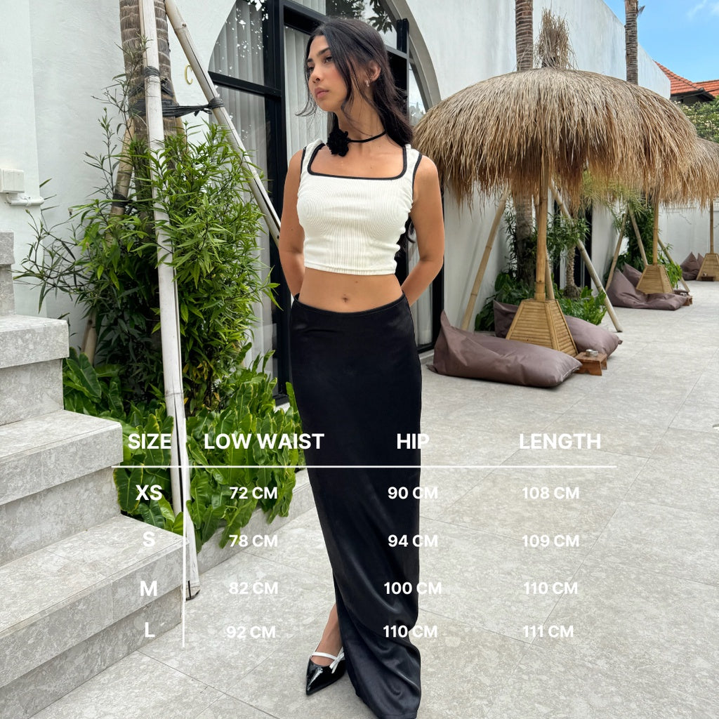 Shewearssugar Old Money Satin Maxi Skirt