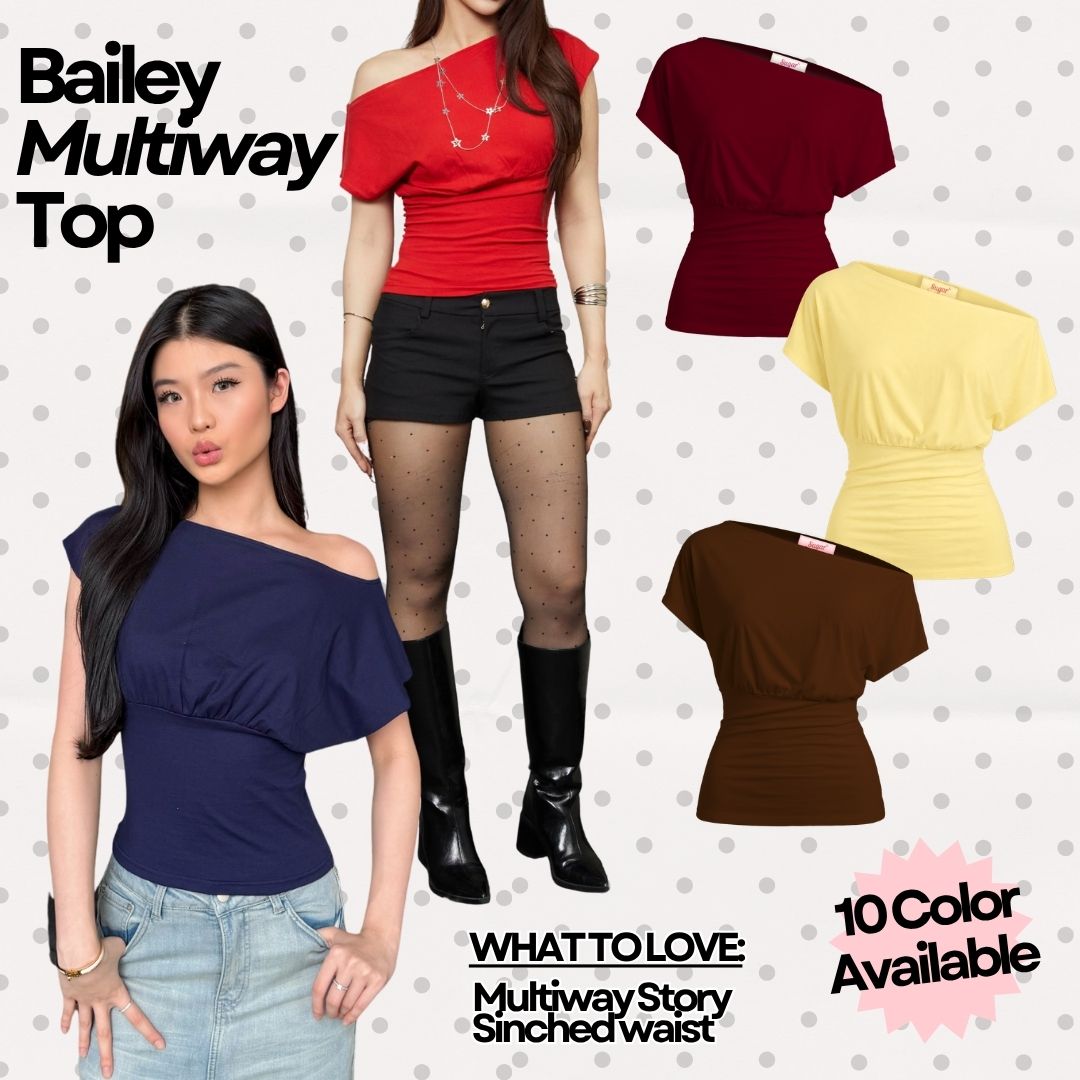 She Wears Sugar x Varrel Rievera – Bailey Fitted Top | Kaos Wanita Fitted Tee T Shirt Wanita Atasan Cewe Korean Style Fit Body