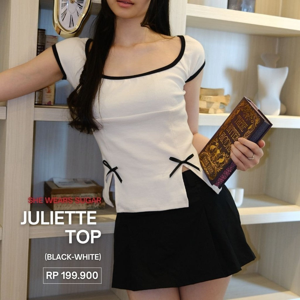 SHEWEARSSUGAR Juliette Top | Top Wanita | Atasan Casual | Baju Pita | Valentine Outfit | Atasan Wanita  | Coquette Outfit | Baju Pita | Top Pita | Baju Pita Pink