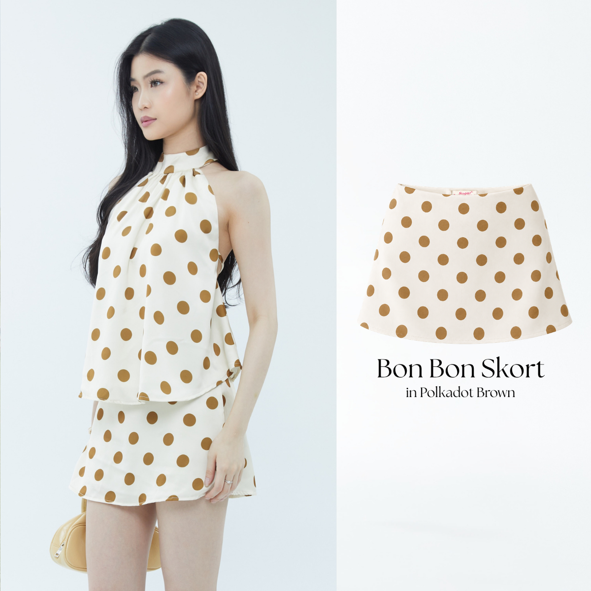 She Wears Sugar – Bon Bon Skort | Rok Celana Wanita Skort Wanita Low Waist Korean Style Bawahan Wanita Summer Bali Outfit