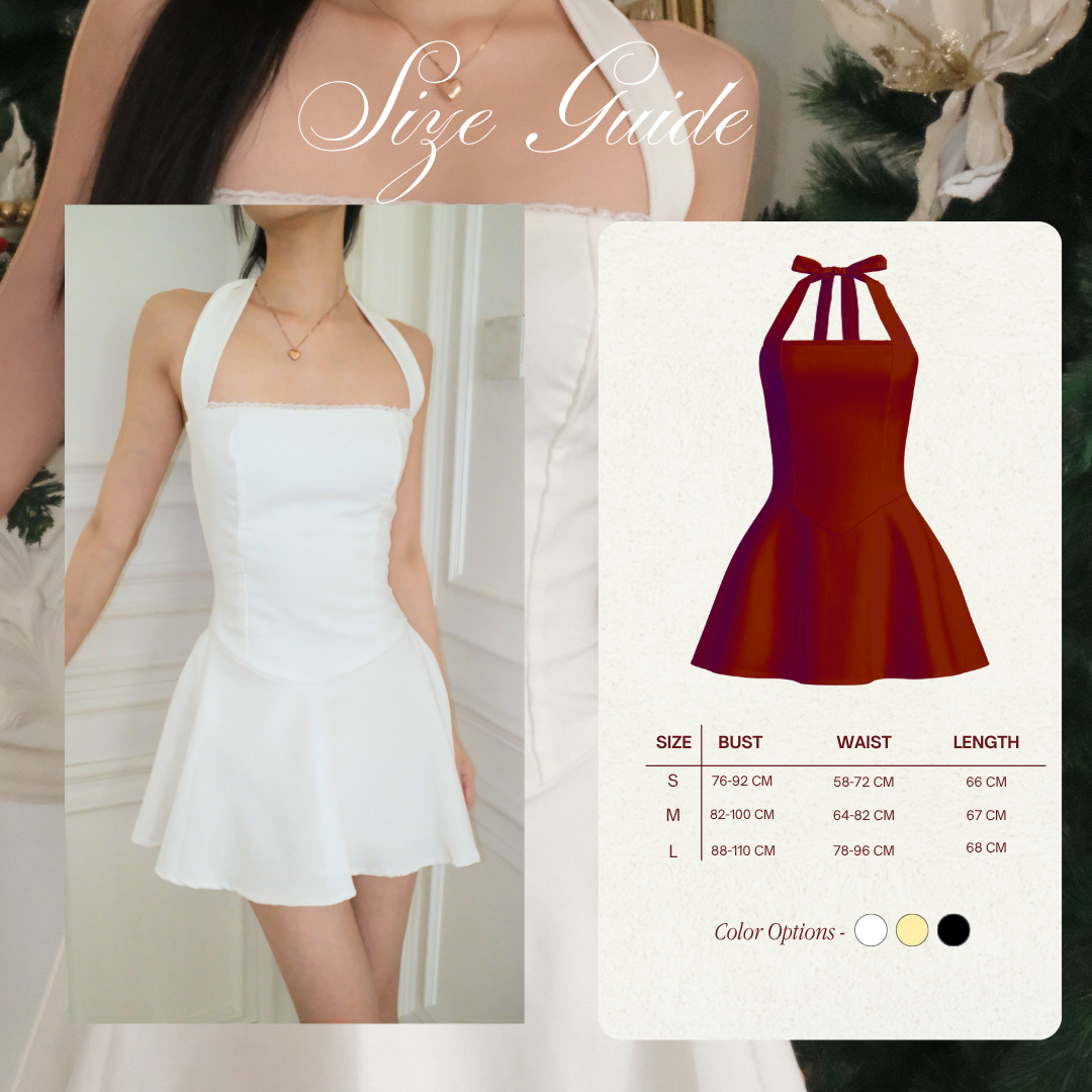 Shewearssugar – Winter Dress |  Wanita Halter Mini Dress Backless Party Dinner Outfit