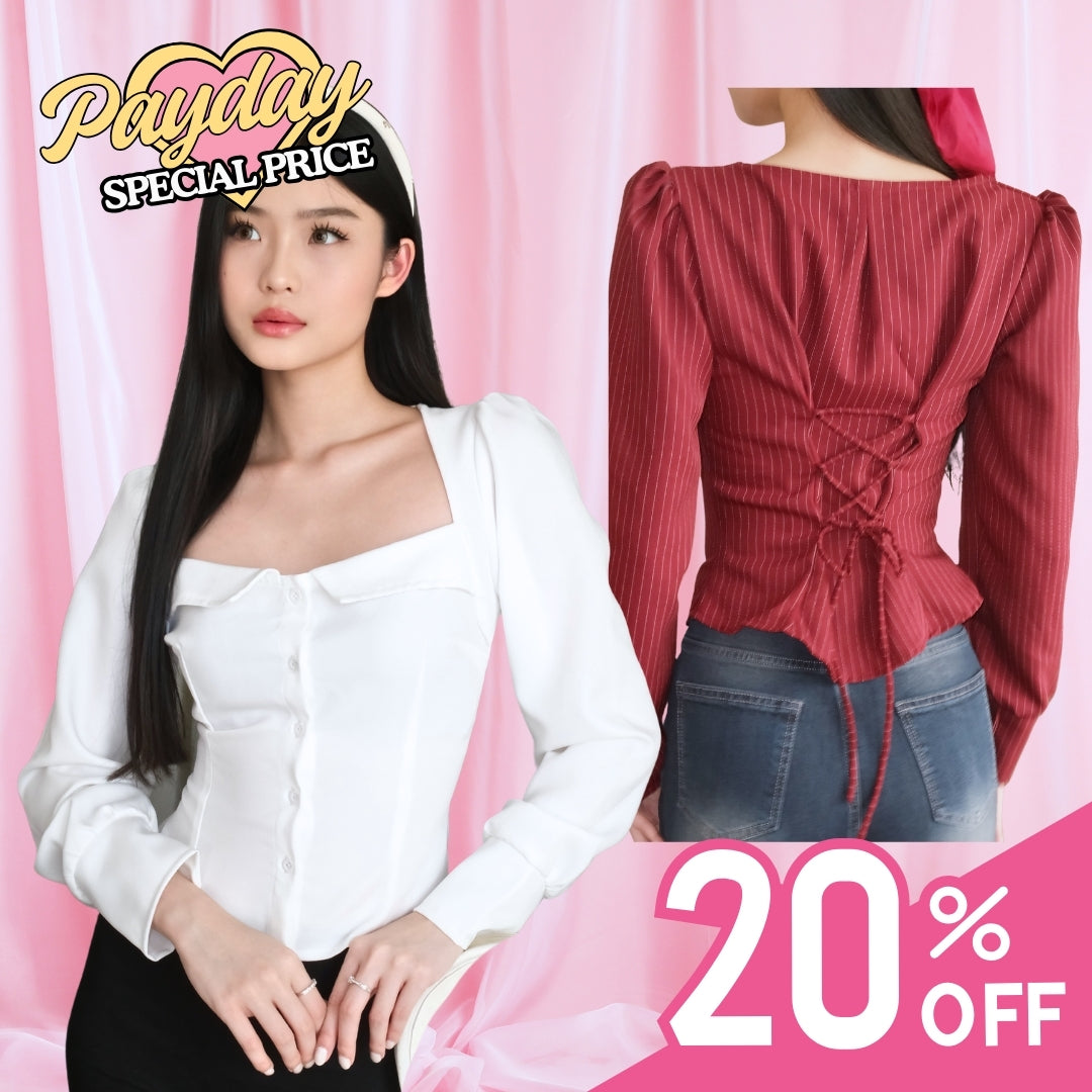 SHEWEARSSUGAR -- Gavriel Top | Fitted Shirt | Kemeja Wanita