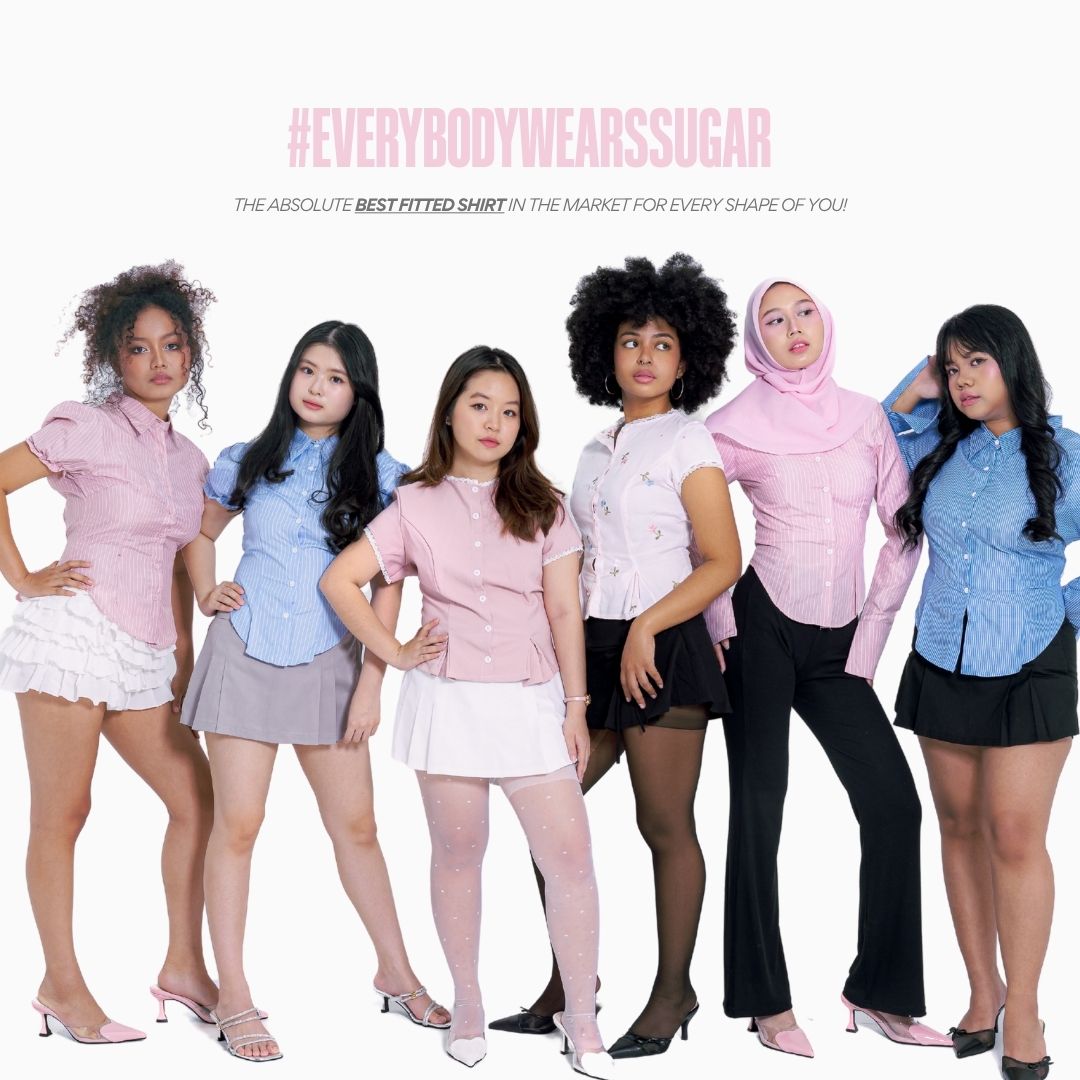 She Wears Sugar x Shagufta – Miss Manager Shirt | Atasan Wanita Kemeja Shirt Wanita Ngantor Outfit Kampus Korean Style Fit Body