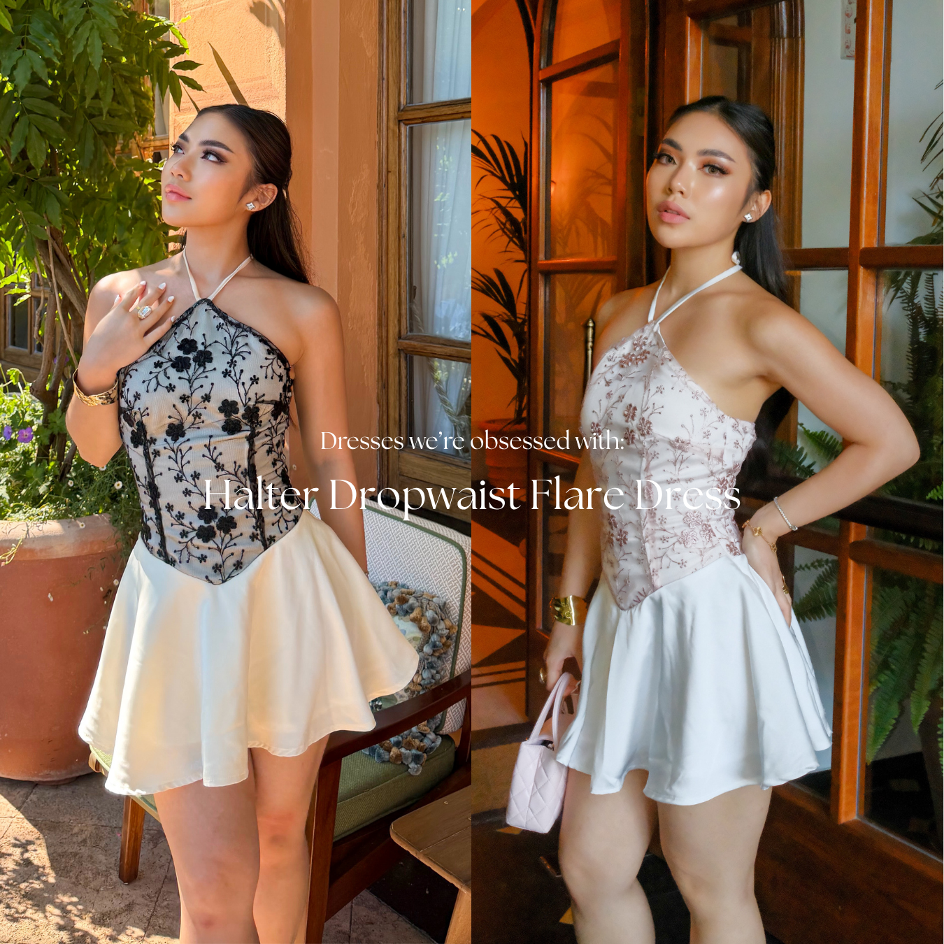 She Wears Sugar – Maggie Mini Dress | Mini Dress Wanita Halter Neck Dress Party Dress Dres Korea Coquette Outfit Fit Body