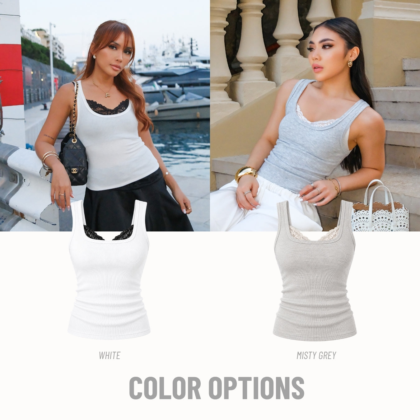She Wears Sugar – Race Day Tank | Tank Top Wanita Set Inner Lace Tank Top Wanita Atasan Cewe Korean Style Fit Body Y2K Top Outfit