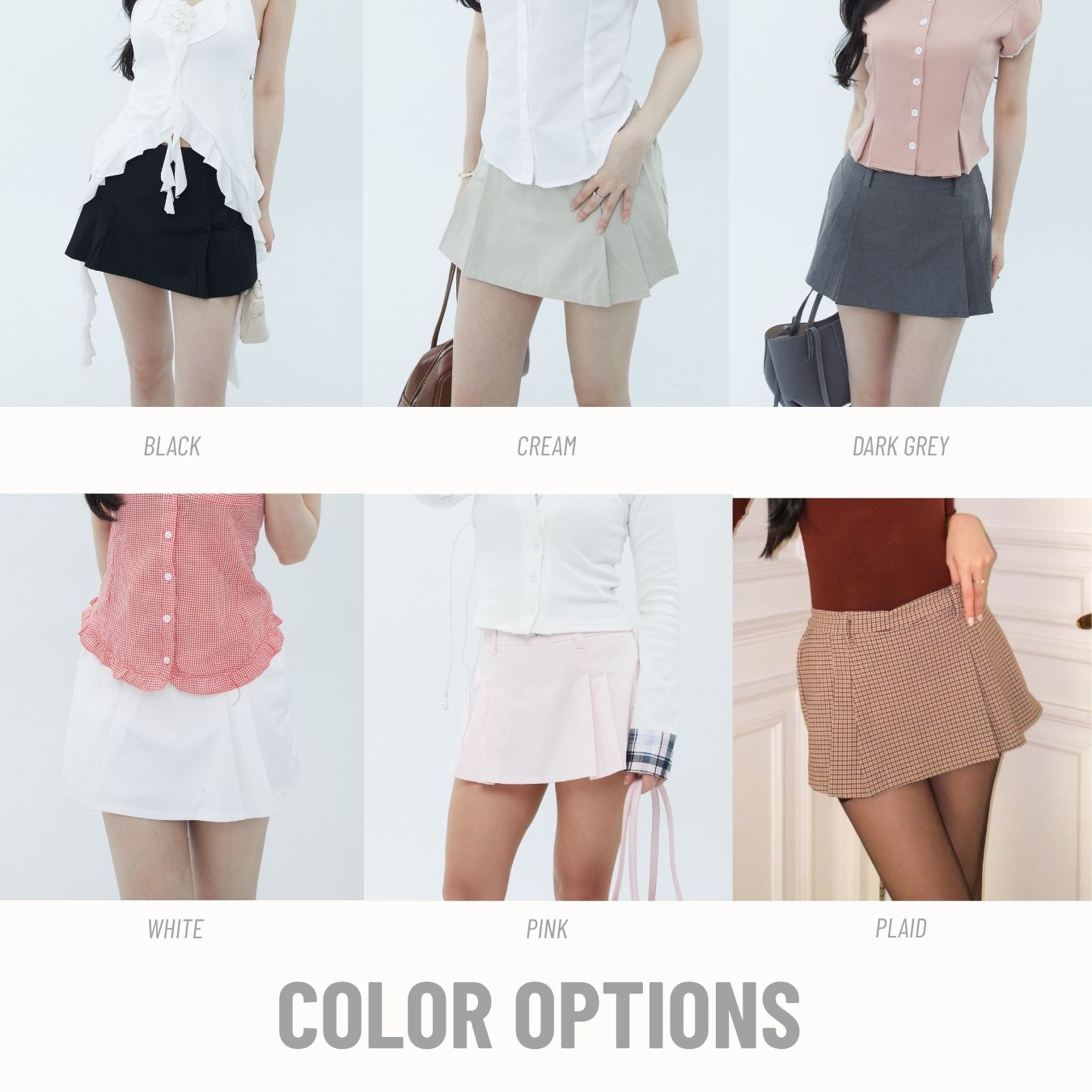 She Wears Sugar — Meow Micro Pleated Skort | Rok Celana Mini Wanita Tennis Golf Korean Style Summer Bali Outfit