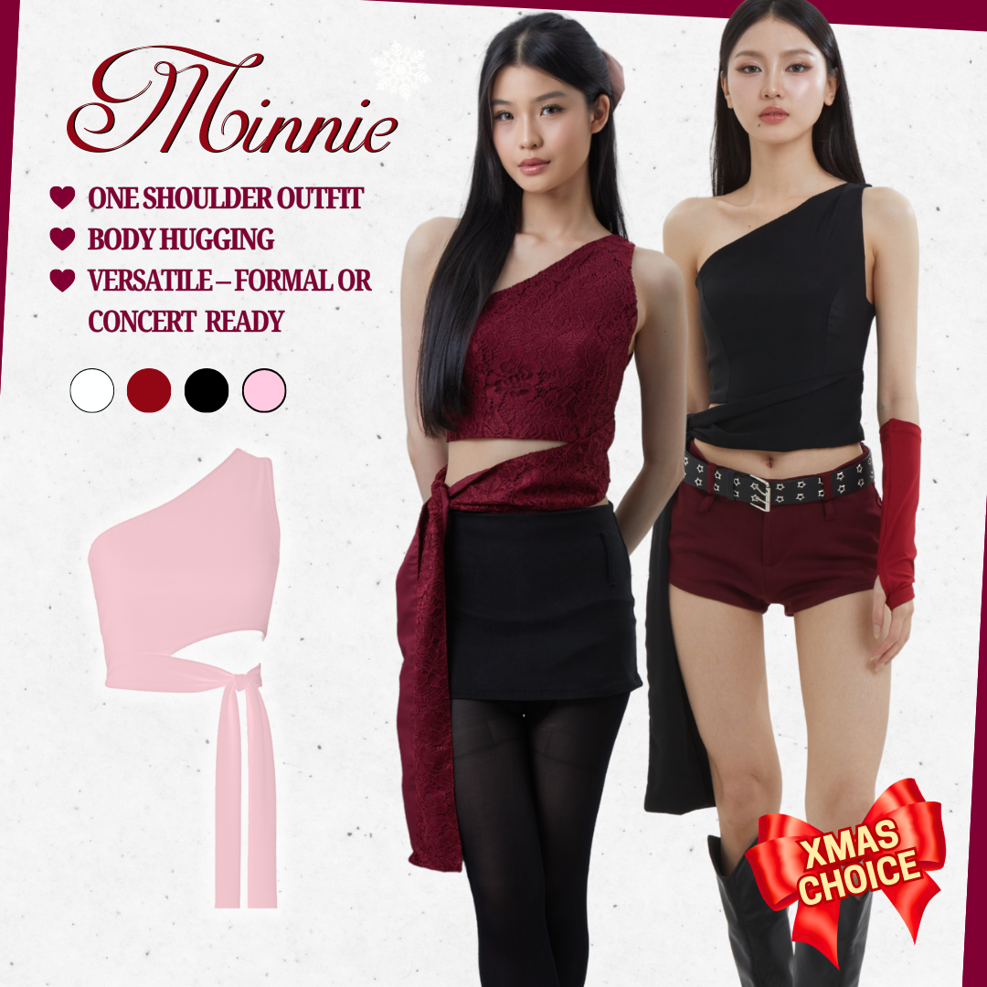 Shewearssugar -- Minnie Top | Atasan Wanita Stylish | Blackpink Konser Outfit