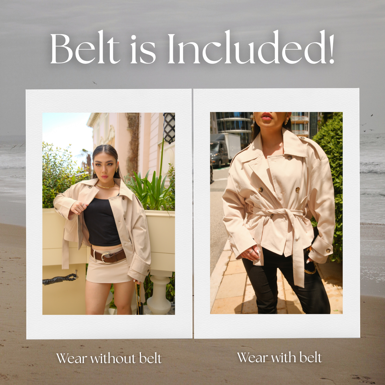 She Wears Sugar – Fairmont Trench Coat | Outer Wanita Trench Coat Korean Style Office Summer Bali Outfit Premium Wanita