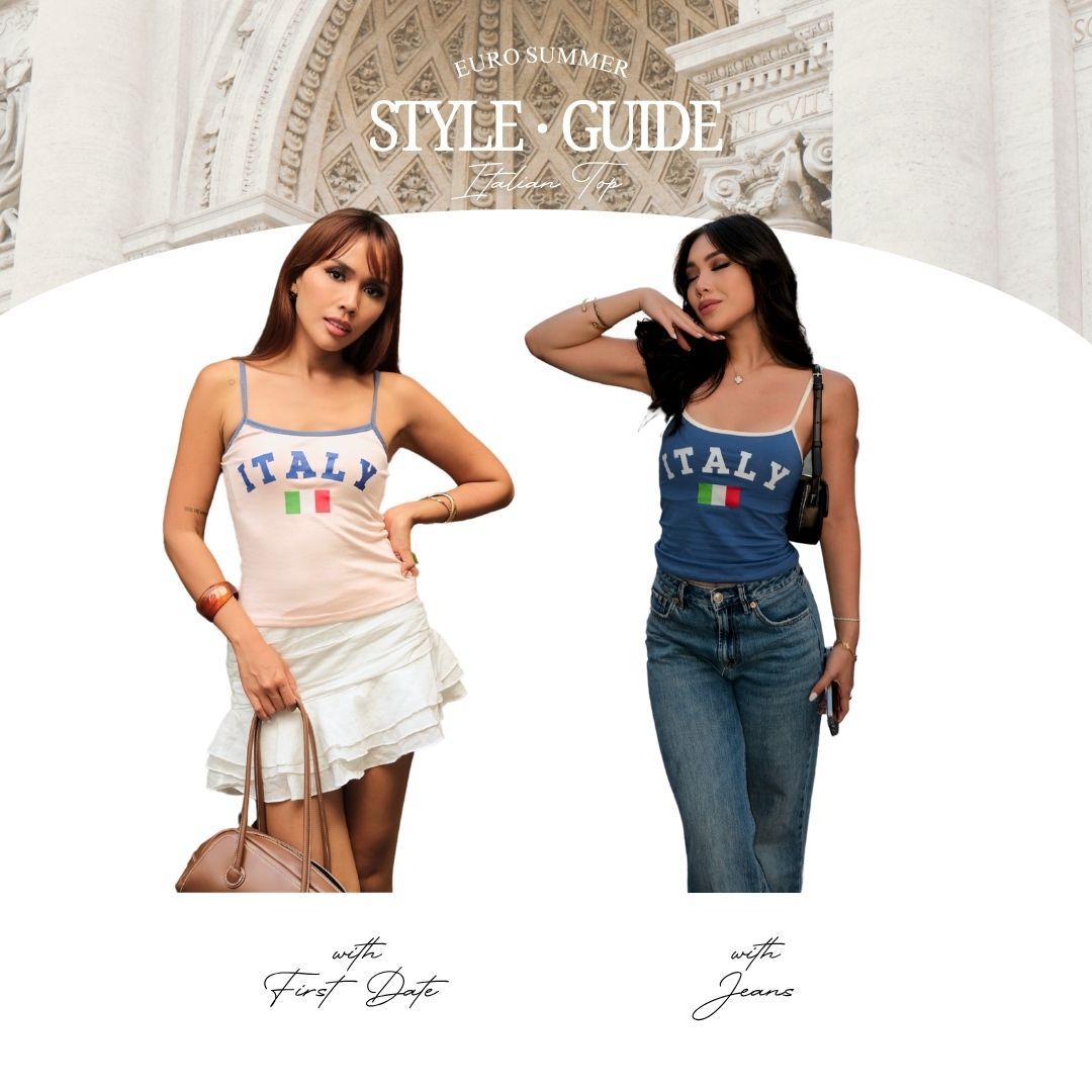 Shewearssugar - Italian Tank | Tank Top Wanita | Atasan Wanita | Coquette