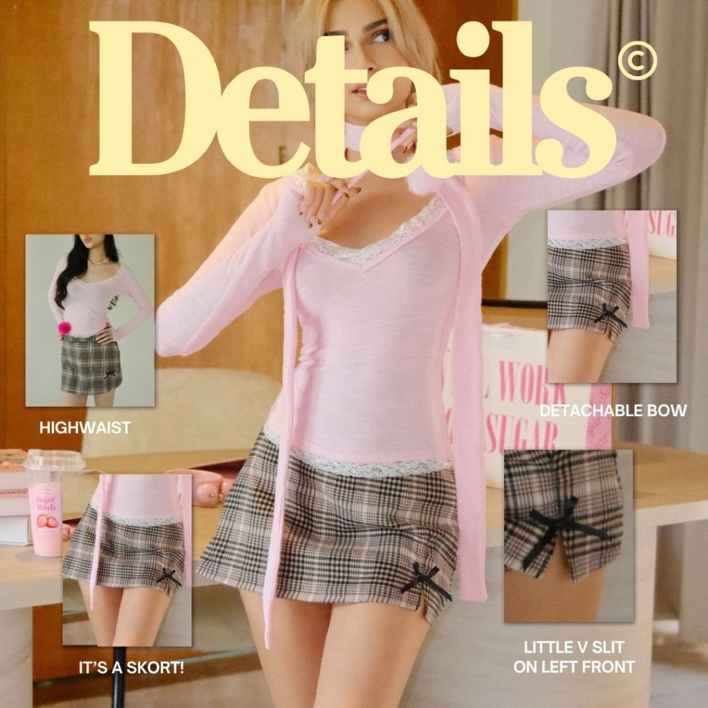 SHEWEARSSUGAR -- Rumour Skort | Skort Wanita | Outfit Korea