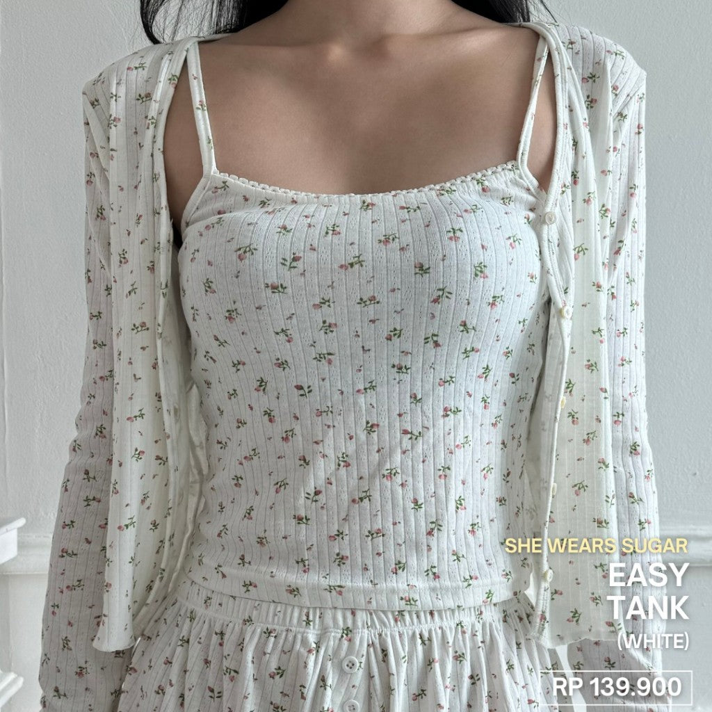SHEWEARSSUGAR COZY - EASY TANK | Pakaian Wanita | Top Wanita | Tank Top