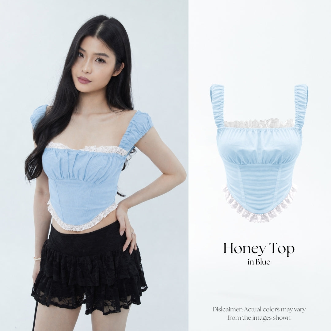 She Wears Sugar – Honey Top | Atasan Wanita Baju Atasan Wanita Terbaru Atasan Cewe Outfit Summer Bali Body Y2K Top