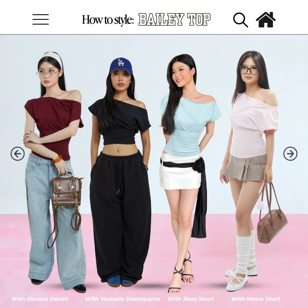She Wears Sugar x Varrel Rievera – Bailey Fitted Top | Kaos Wanita Fitted Tee T Shirt Wanita Atasan Cewe Korean Style Fit Body