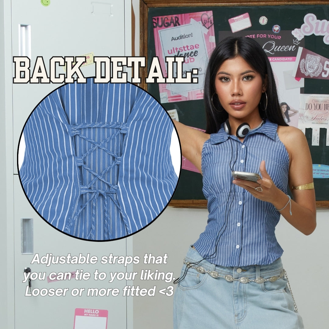 SHEWEARSSUGAR X VARREL RIEVERA — Gretchen Shirt | Kemeja Atasan Wanita Lucu