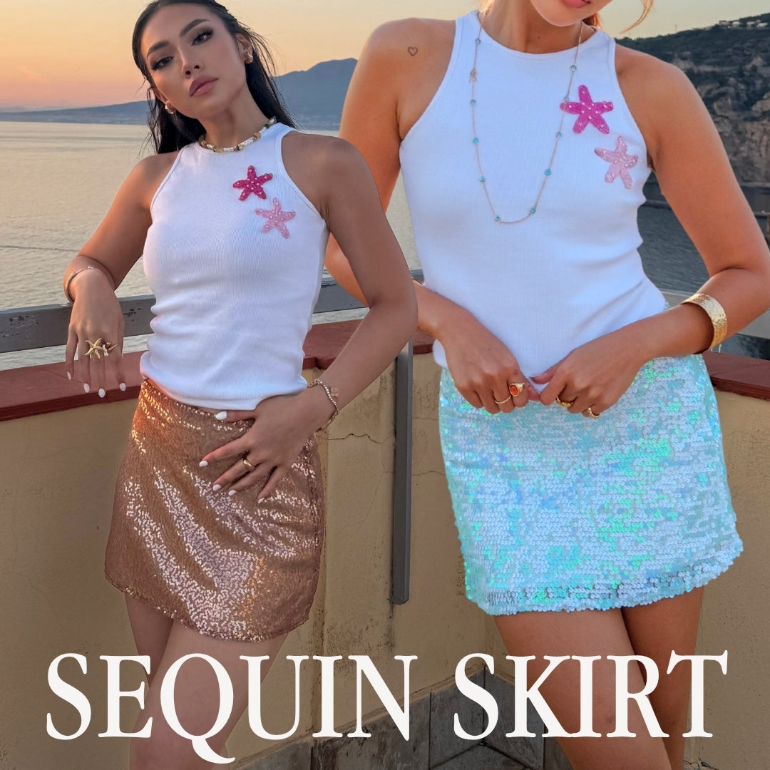 Mykonos Sequin Skirt