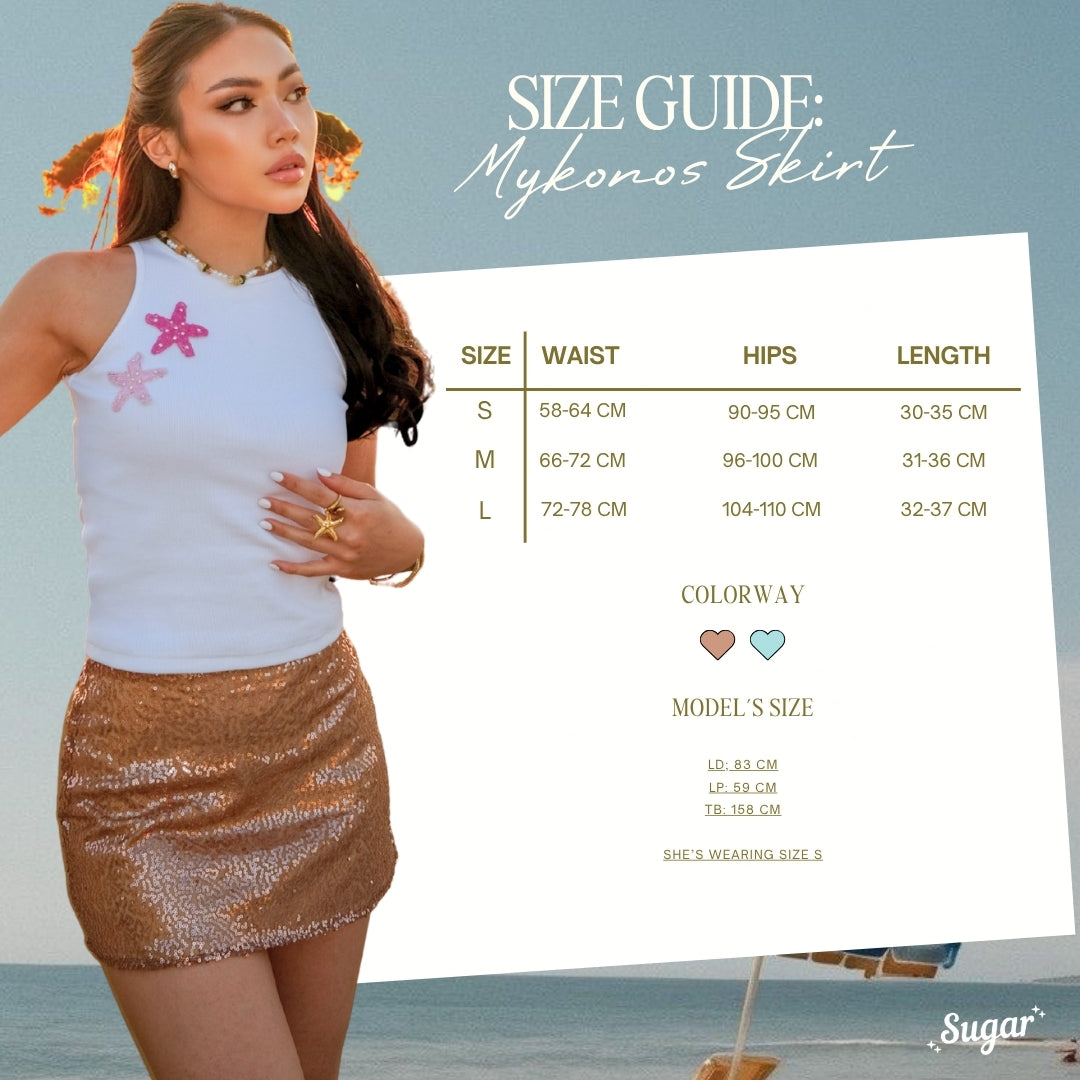 Mykonos Sequin Skirt