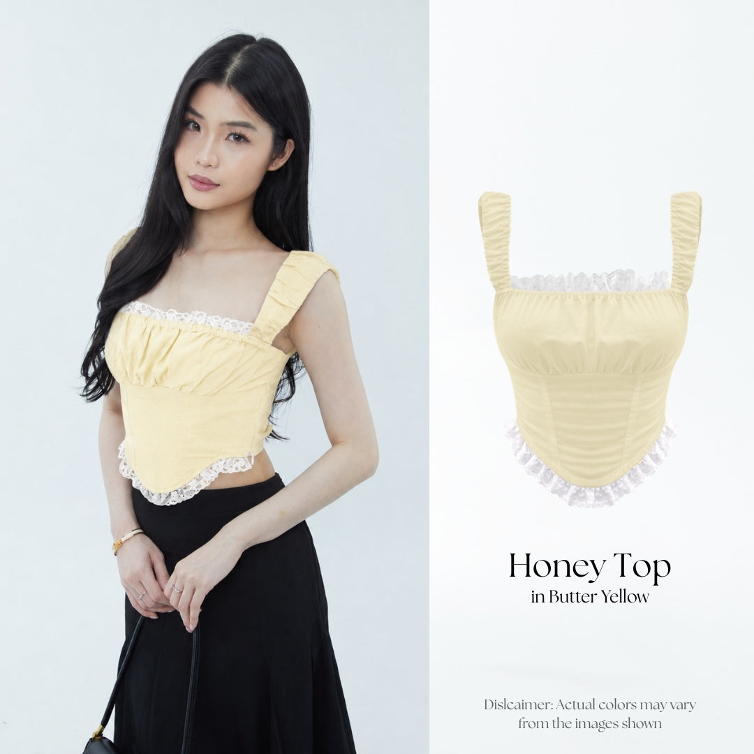 She Wears Sugar – Honey Top | Atasan Wanita Baju Atasan Wanita Terbaru Atasan Cewe Outfit Summer Bali Body Y2K Top