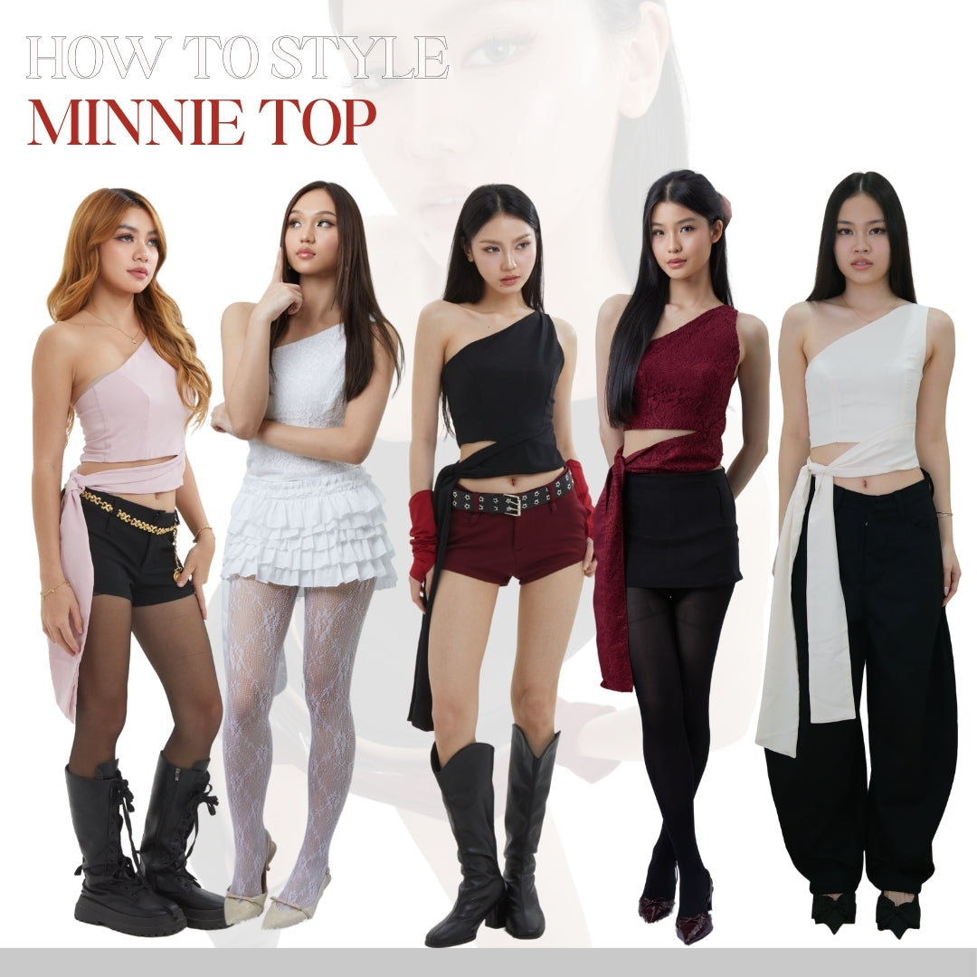 Shewearssugar -- Minnie Top | Atasan Wanita Stylish | Blackpink Konser Outfit