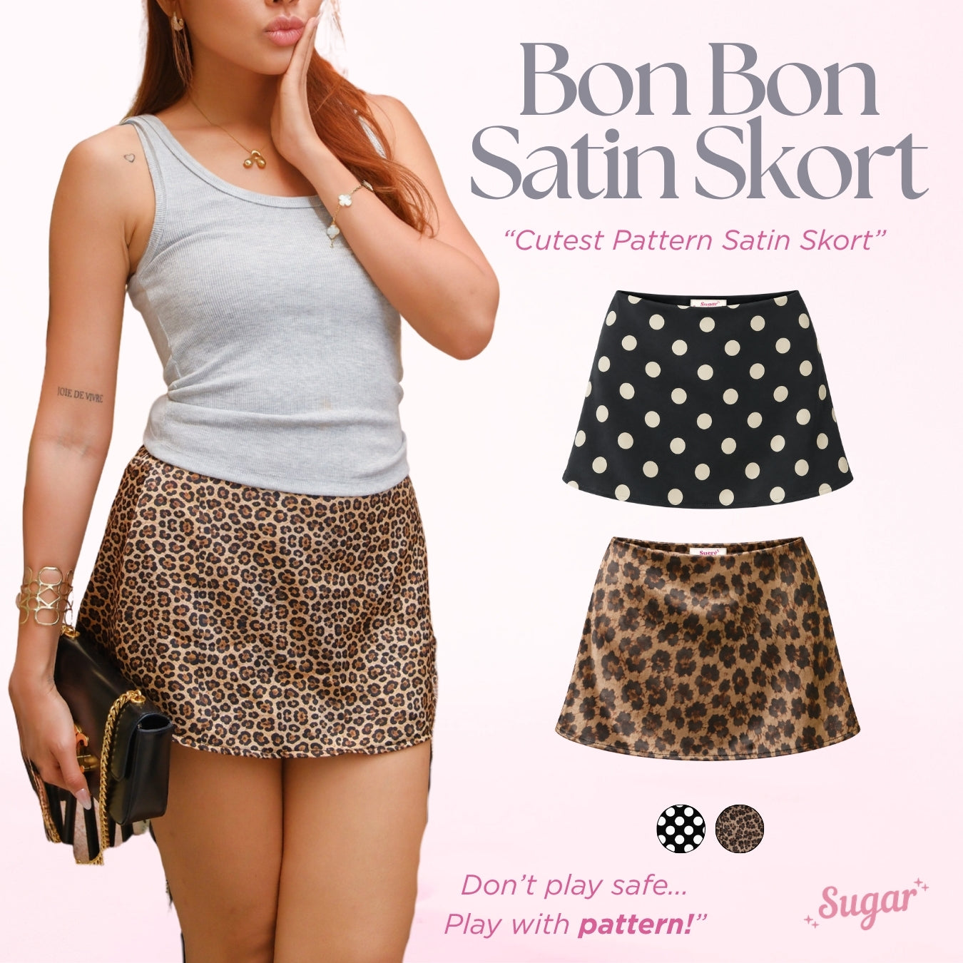 She Wears Sugar – Bon Bon Skort | Rok Celana Wanita Skort Wanita Low Waist Korean Style Bawahan Wanita Outfit