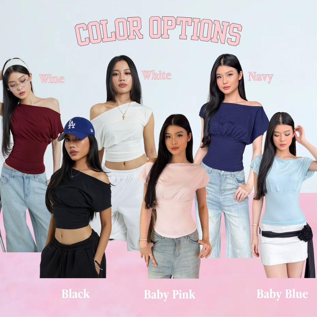 SHEWEARSSUGAR X VARREL RIEVERA —Bailey Fitted Top | T - Shirt Wanita | Atasan Baju | Wanita Cewe | Kaos Wanita | Blouse Fitted Tee